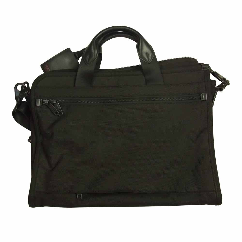 TUMI トゥミ 26110DH スリム デラックス ボート フォリオ 2way ブリーフ ケース  ブラック系【中古】