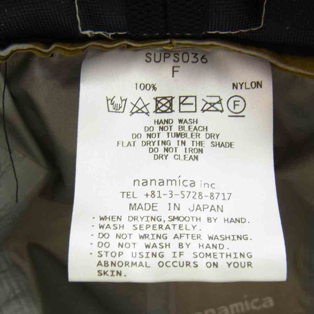 nanamica ナナミカ SUPS036 GORE-TEX HAT PACLITE PLUS ゴアテックス ハット カーキ系 F【中古】