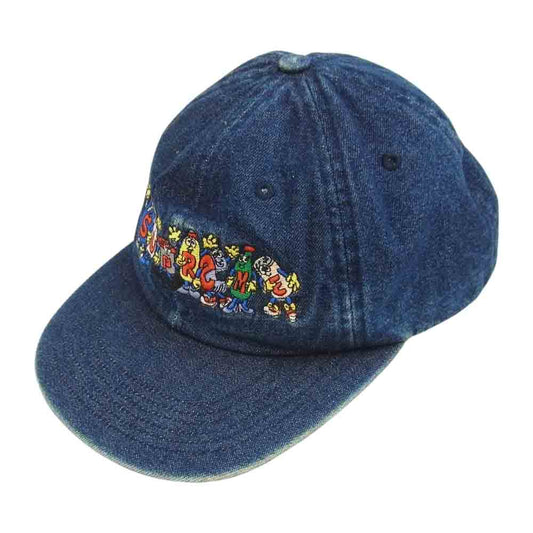 Supreme シュプリーム 18SS Friends 6 Panel DENIM パネル キャップ インディゴブルー系【中古】