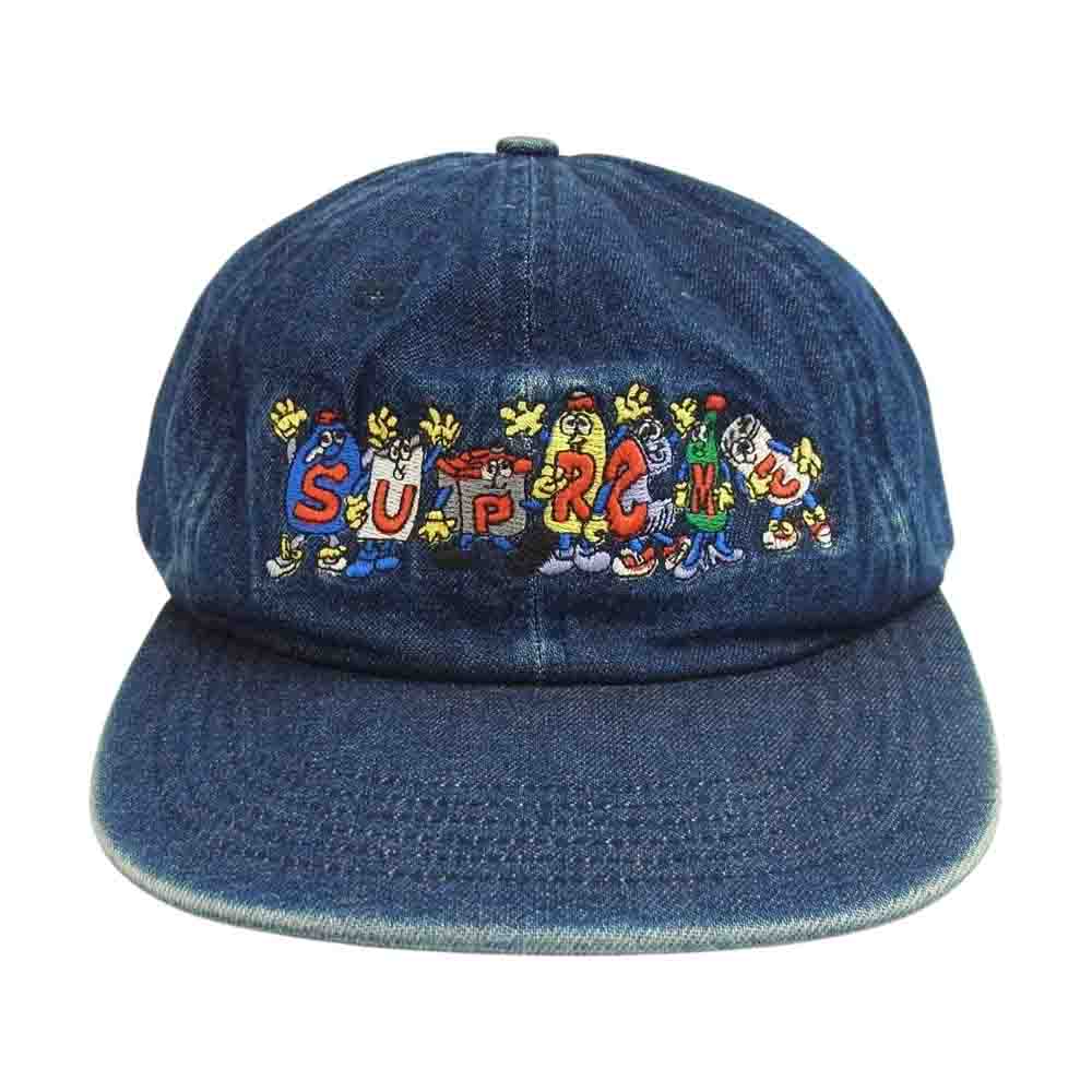 Supreme シュプリーム 18SS Friends 6 Panel DENIM パネル キャップ インディゴブルー系【中古】