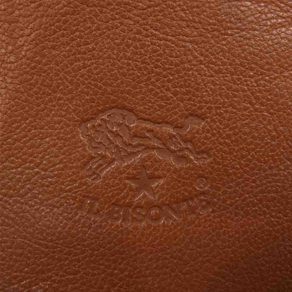 IL BISONTE イルビゾンテ レザー キャンバス トート ブラウン系 ブラック系【中古】