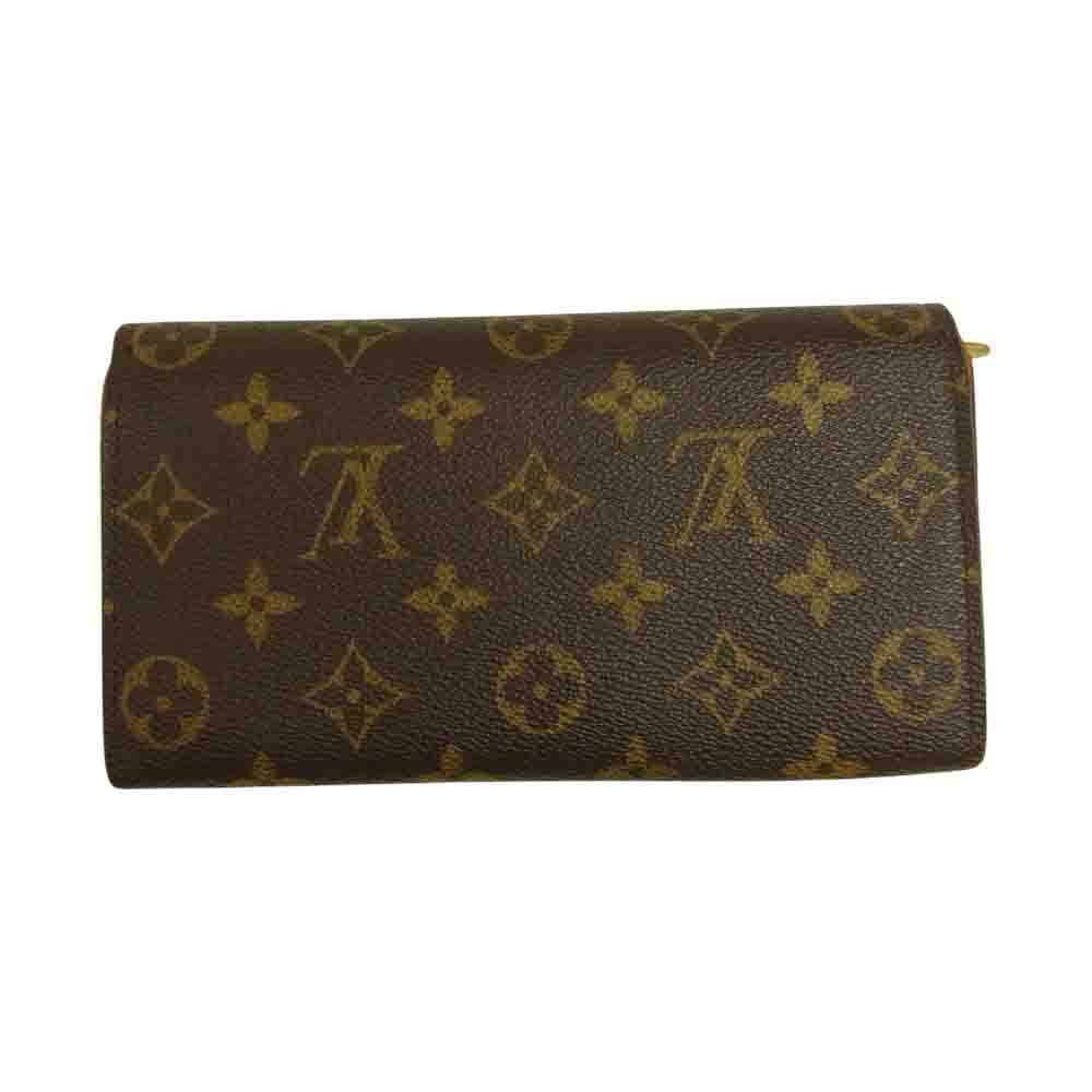 LOUIS VUITTON ルイ・ヴィトン M61734 モノグラム ポルト フォイユ サラ 長財布 ブラウン系【中古】