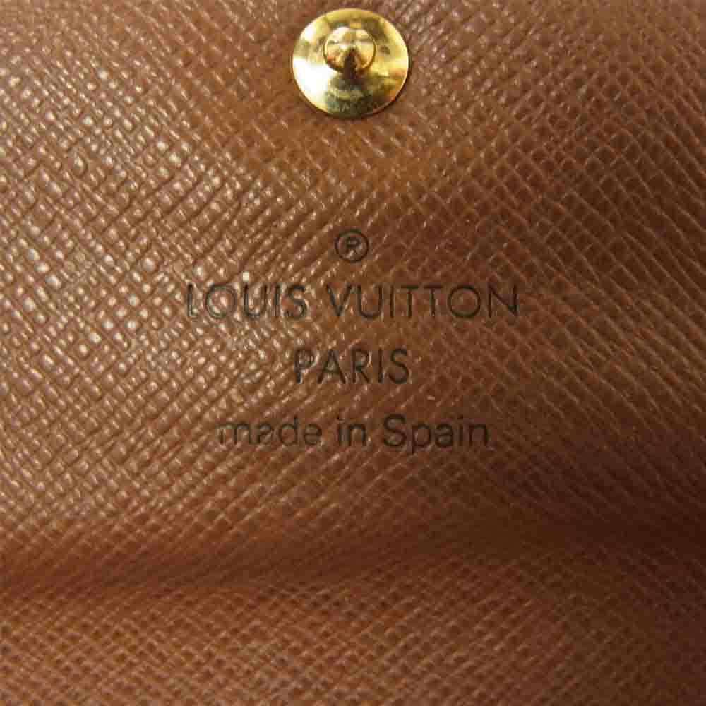 LOUIS VUITTON ルイ・ヴィトン M61734 モノグラム ポルト フォイユ サラ 長財布 ブラウン系【中古】