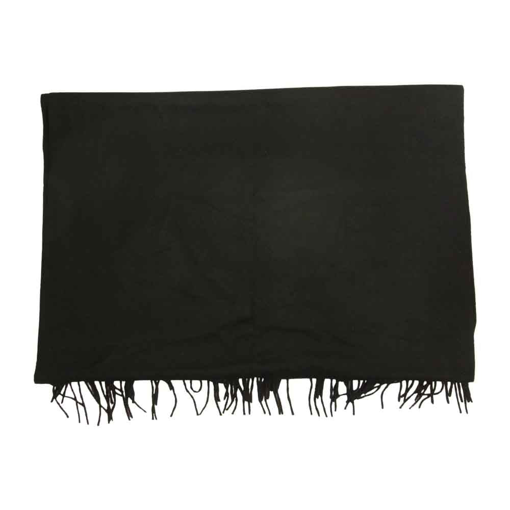 LOUIS VUITTON ルイ・ヴィトン カシミア100％ ロゴ 大判 ストール ブラック系【中古】