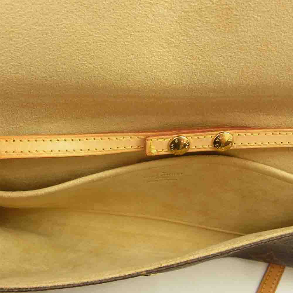 LOUIS VUITTON ルイ・ヴィトン M51852 モノグラム ポシェット ツイン GM ショルダー バッグ ブラウン系【中古】