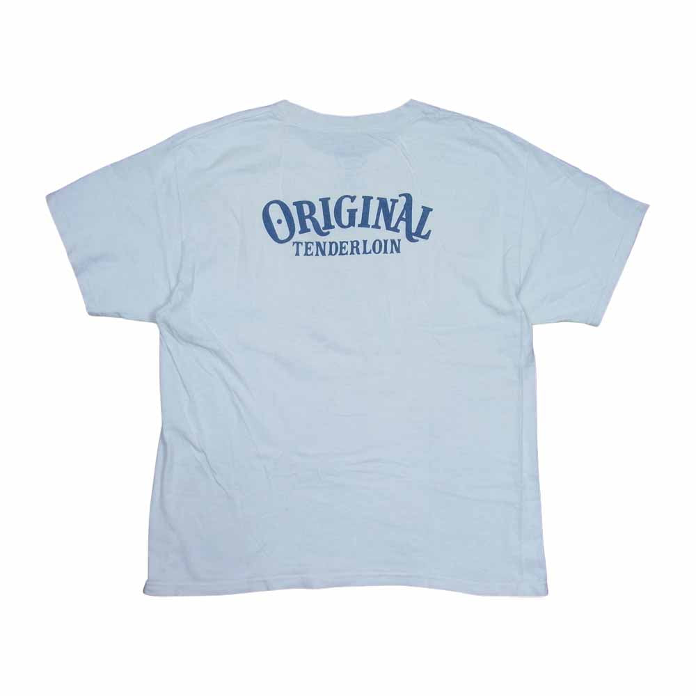 TENDERLOIN テンダーロイン T-TEE ZIG ZAG ジグザグ プリント 半袖 Tシャツ ホワイト系 L【中古】