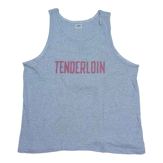 TENDERLOIN テンダーロイン T-TANK ロゴ プリント タンクトップ グレー系 XL【中古】