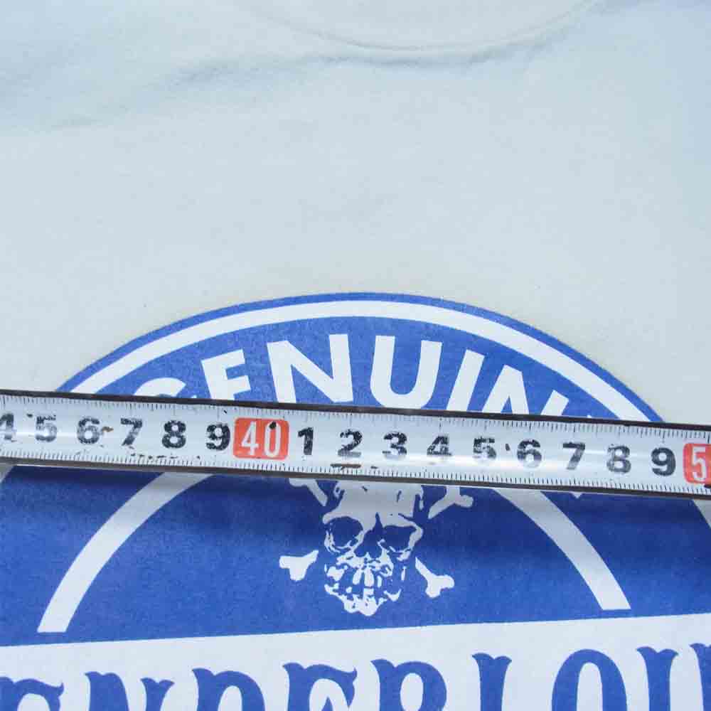 TENDERLOIN テンダーロイン T-N/S TEE 1 GENUINE PARTS サークル スカル サンダー ノースリーブ Tシャツ ホワイト系 L【中古】