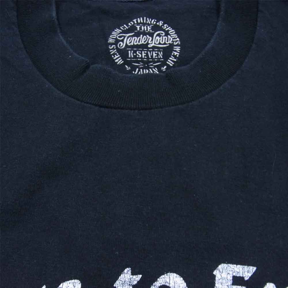 TENDERLOIN テンダーロイン T-N/S TEE イーグル プリント ノースリーブ Tシャツ ブラック系 L【中古】