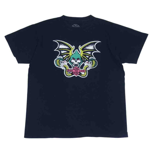 TENDERLOIN テンダーロイン T-TEE RIDE TO LIVE 本店限定 半袖 Tシャツ ネイビー系 L【中古】