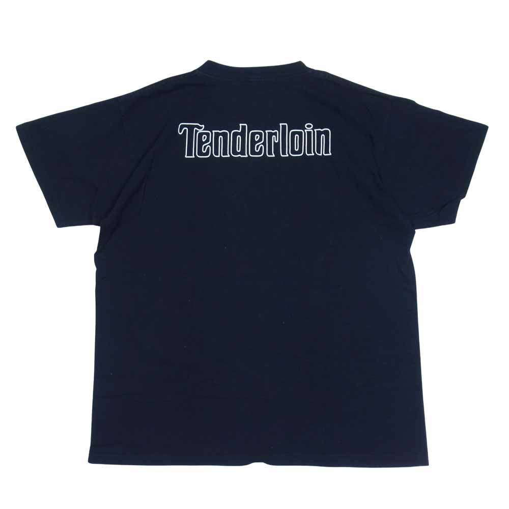 TENDERLOIN テンダーロイン T-TEE RIDE TO LIVE 本店限定 半袖 Tシャツ ネイビー系 L【中古】