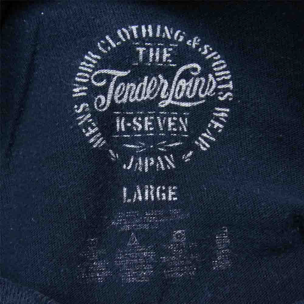 TENDERLOIN テンダーロイン T-TEE 5 TILL DEATH DO US PART 半袖Tシャツ ダークネイビー系 L【中古】