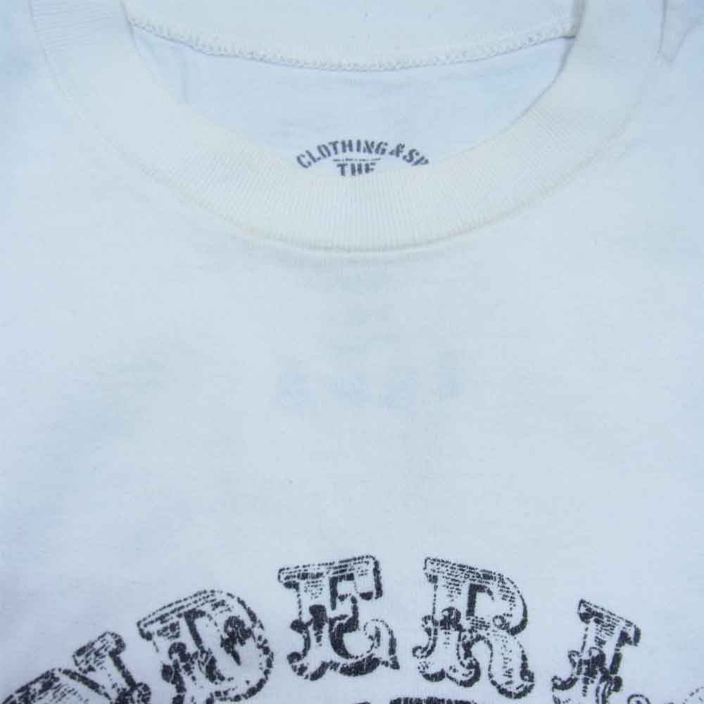 TENDERLOIN テンダーロイン T-N/S TEE SKULL SPIDER スカル スパイダー ノースリーブ Tシャツ ホワイト系 L【中古】