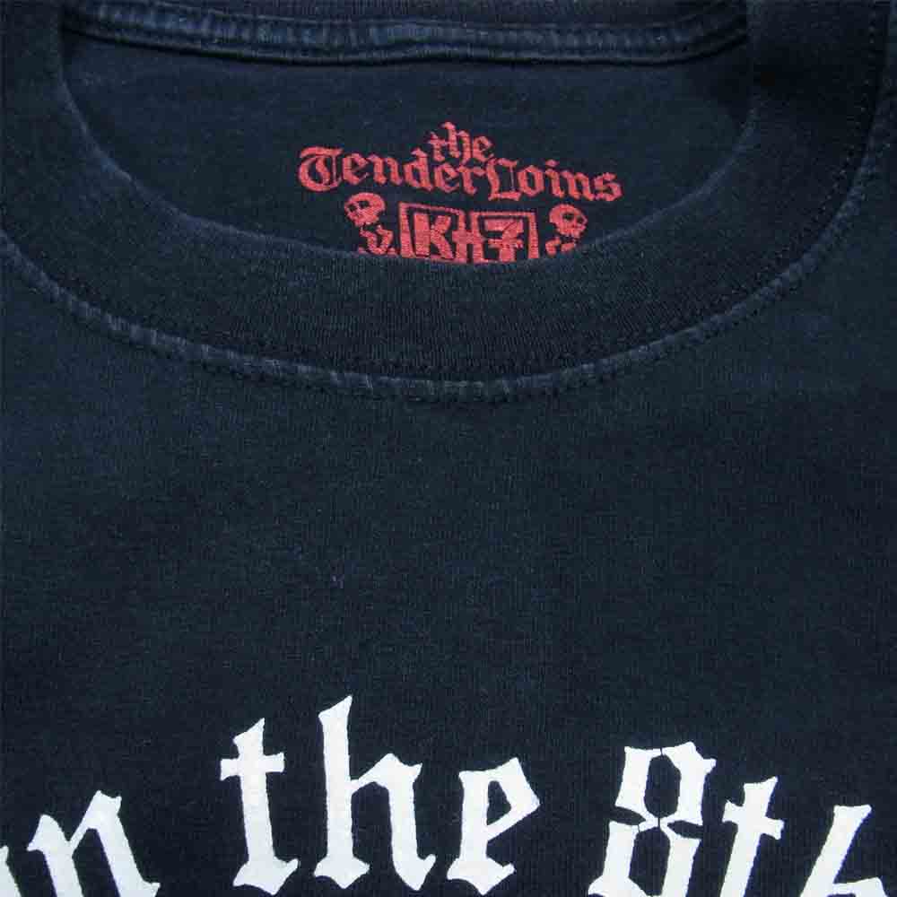 TENDERLOIN テンダーロイン T-TEE GOD CREATED クルーネック 半袖Tシャツ ブラック系 L【中古】