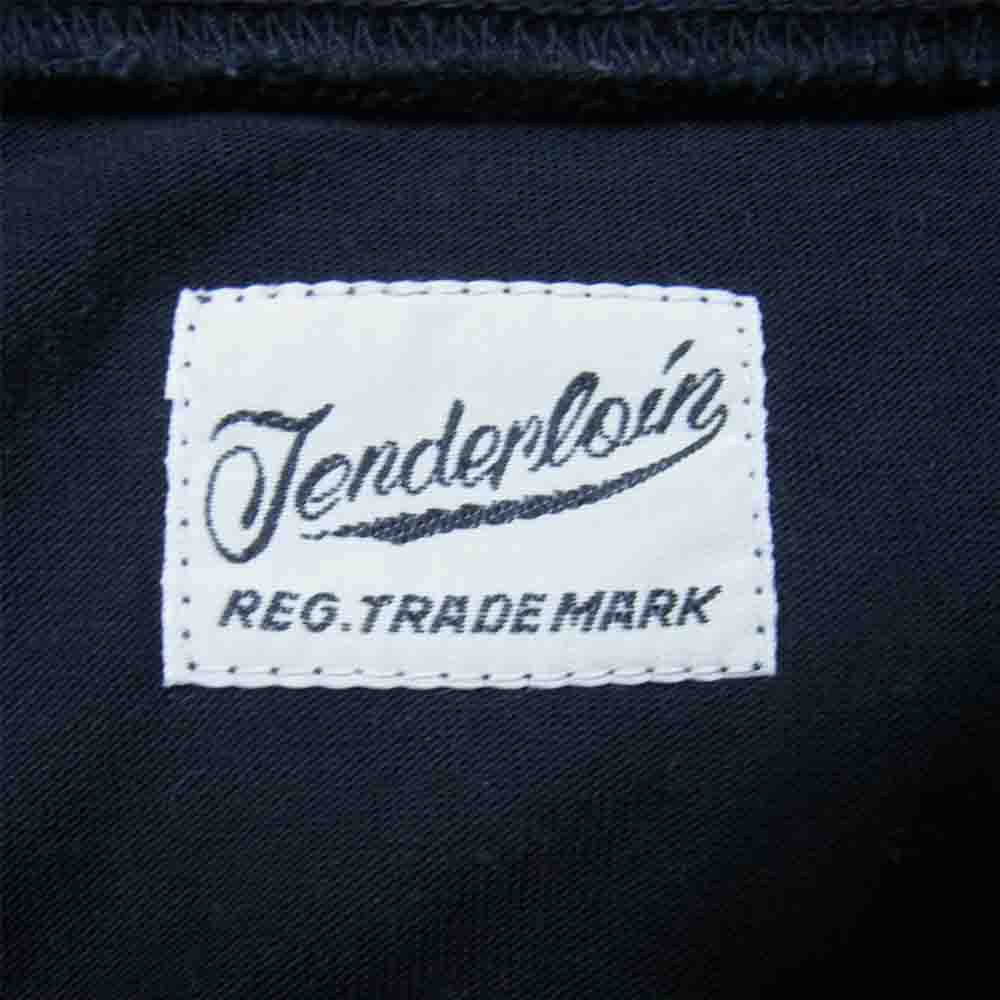 TENDERLOIN テンダーロイン T-RAYON NFL 3/4 BS ボルネオ スカル プリント レーヨン 3/4袖 Tシャツ ブラック系 XL【中古】