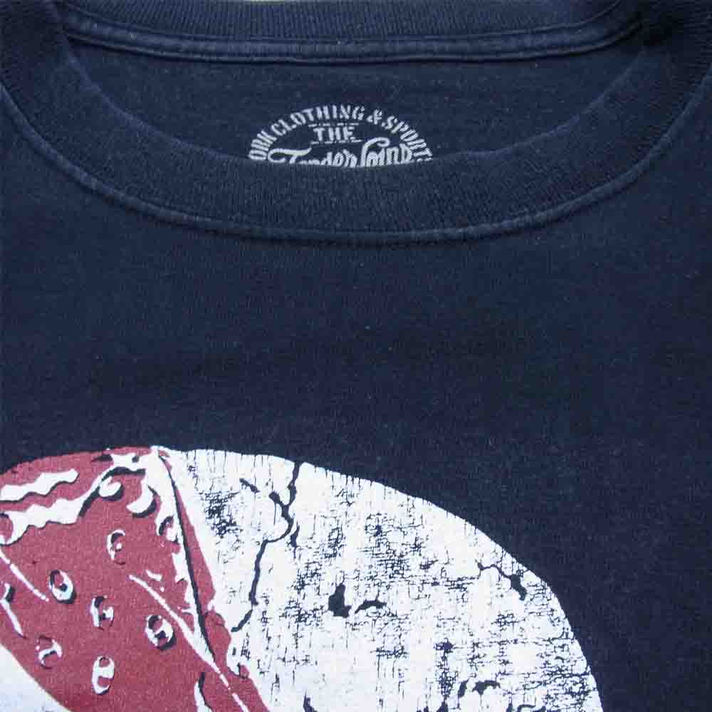TENDERLOIN テンダーロイン T-TEE B.S バンダナ スカル プリント Tシャツ ダークネイビー系 L【中古】
