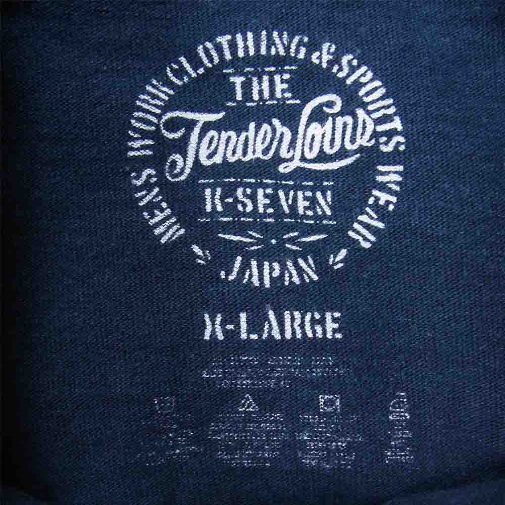 TENDERLOIN テンダーロイン T-TEE L/S LHS スカル プリント 長袖Tシャツ ネイビー系 XL【中古】