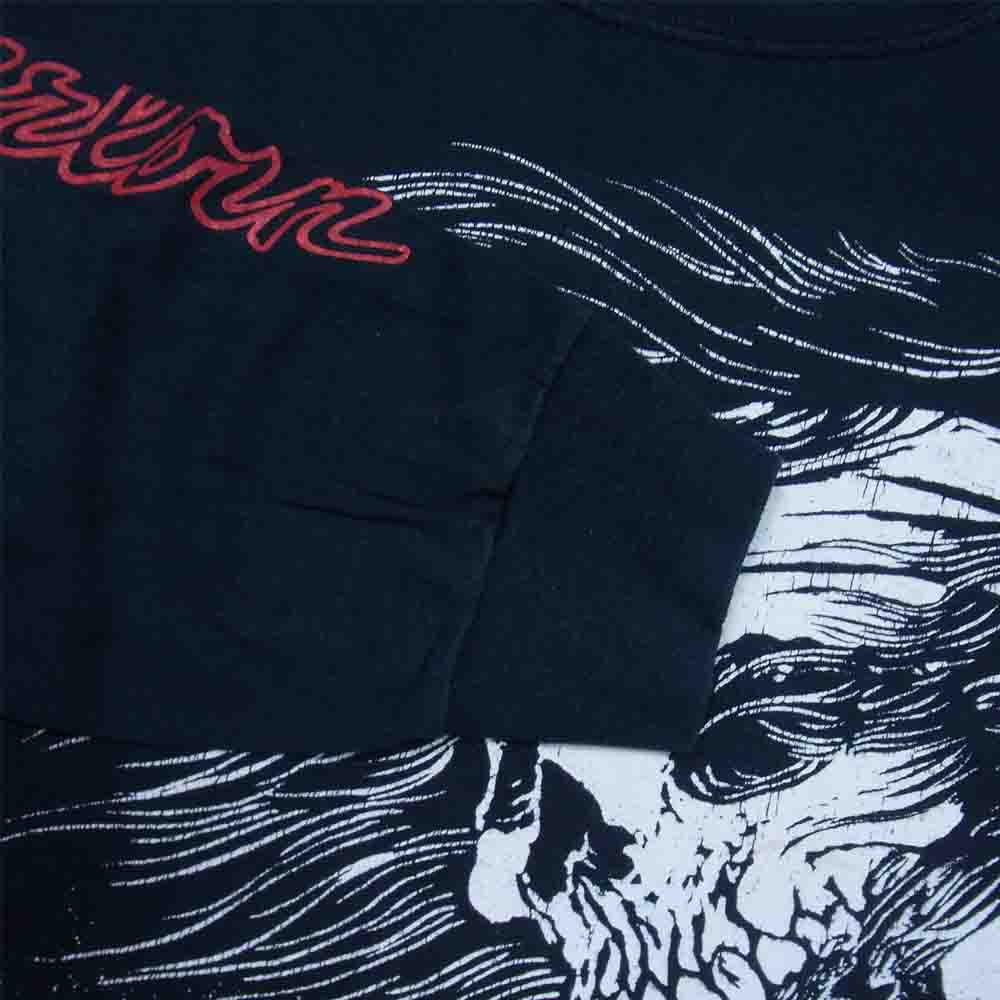 TENDERLOIN テンダーロイン T-TEE L/S LHS スカル プリント 長袖Tシャツ ネイビー系 XL【中古】