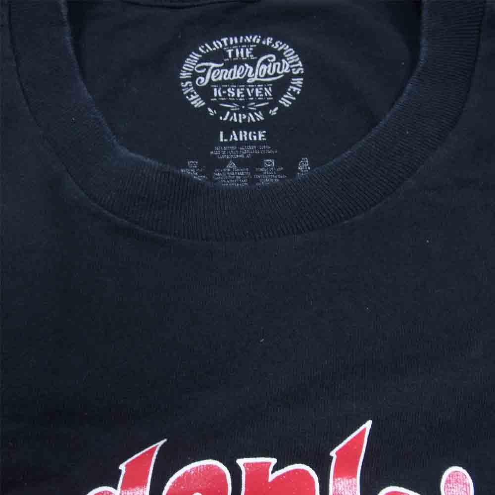 TENDERLOIN テンダーロイン T-TEE ON オールドニック プリント 半袖Tシャツ ブラック系 L【中古】