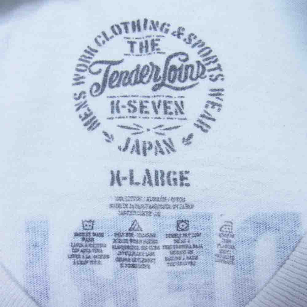 TENDERLOIN テンダーロイン T-TEE No.1 プリント 長袖 Tシャツ ホワイト系 XL【中古】
