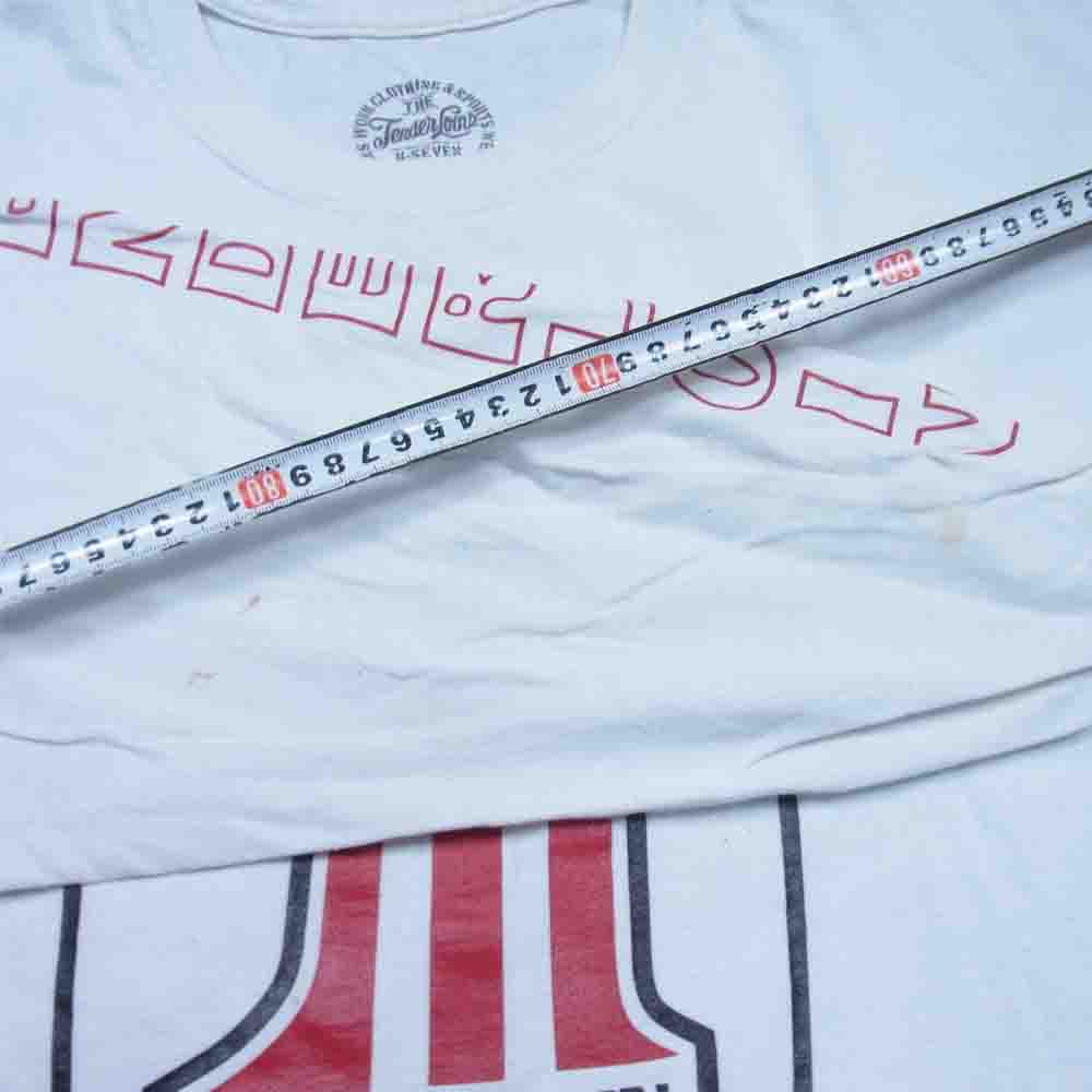 TENDERLOIN テンダーロイン T-TEE No.1 プリント 長袖 Tシャツ ホワイト系 XL【中古】
