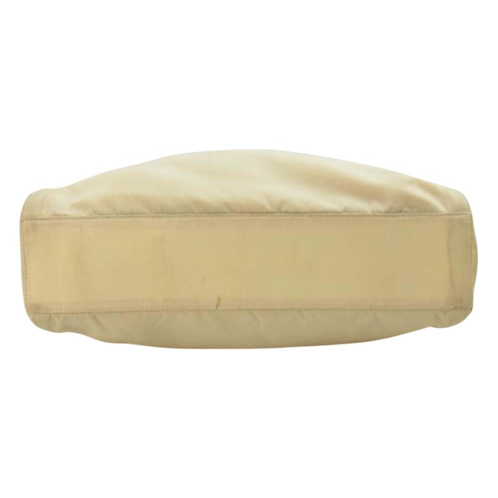 PRADA プラダ B8166 クリアハンドル トートバッグ ベージュ系【中古】