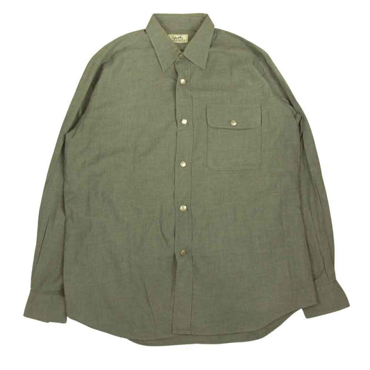 HERMES エルメス ソルド品 フランス製  グレー系 S【中古】