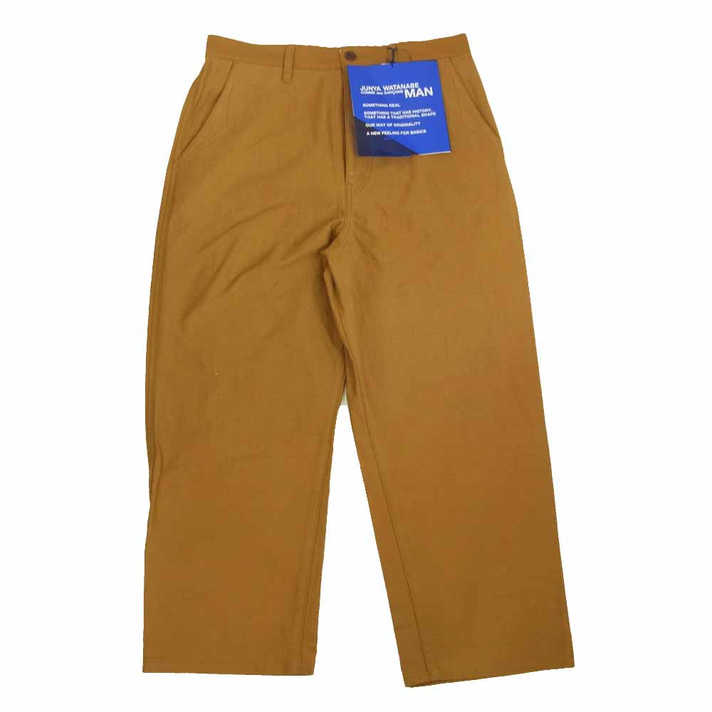 JUNYA WATANABE COMME des GARCONS MAN ジュンヤワタナベコムデギャルソンマン  21AW WH-P016 バックデザイン コーデュロイ切替 ワイド パンツ ブラウン系 S【新古品】【未使用】【中古】