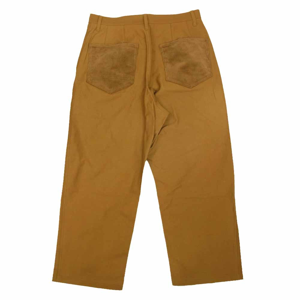 JUNYA WATANABE COMME des GARCONS MAN ジュンヤワタナベコムデギャルソンマン  21AW WH-P016 バックデザイン コーデュロイ切替 ワイド パンツ ブラウン系 S【新古品】【未使用】【中古】