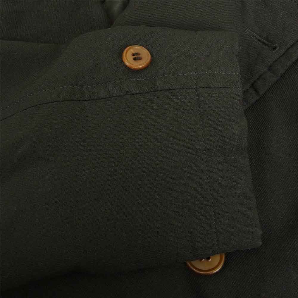 COMME des GARCONS コムデギャルソン HOMME DEUX オムドゥ 19AW DD-C003 ポリ縮 エステル縮絨 トレンチコート ブラック系 M【美品】【中古】