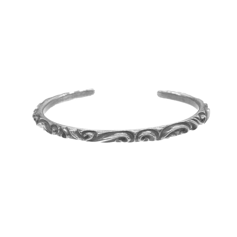 CHROME HEARTS クロムハーツ（原本有） BANGLE SCROLL スクロール バンド バングル シルバー系【中古】