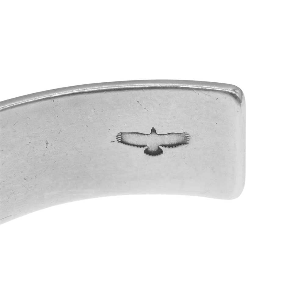 WINGROCK ウィングロック 金メタル 唐草 平打ち バングル シルバー系