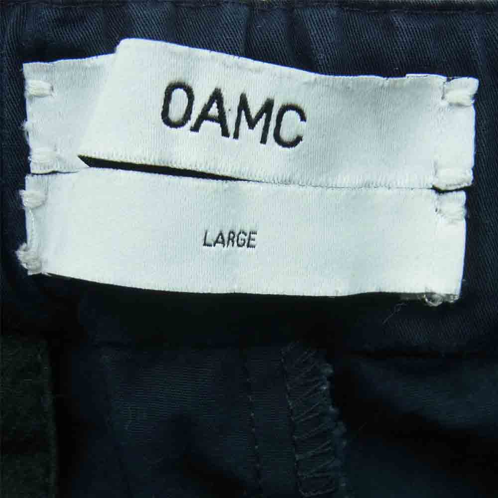 オーエーエムシー I025579 国内正規品 CROPPED REGS TROUSERS PANT クロップド レグ トラウザー パンツ ダークネイビー系 L【中古】