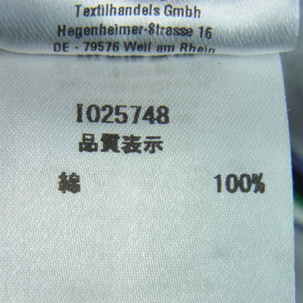 オーエーエムシー I025748 国内正規品 ストライプ 半袖 シャツ コットン イタリア製 ライトグレー系 M【中古】