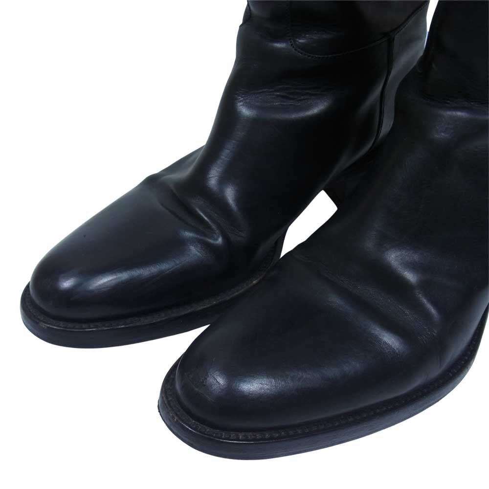 SARTORE サルトル イタリア製 レザー ロング レザー ジョッキーブーツ ブラック系 35【中古】