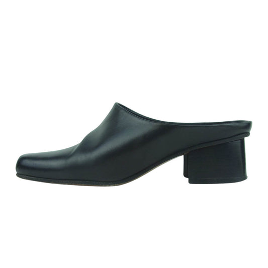 DRIES VAN NOTEN ドリスヴァンノッテン ヒール ミュール パンプス イタリア製 ブラック系 35【中古】