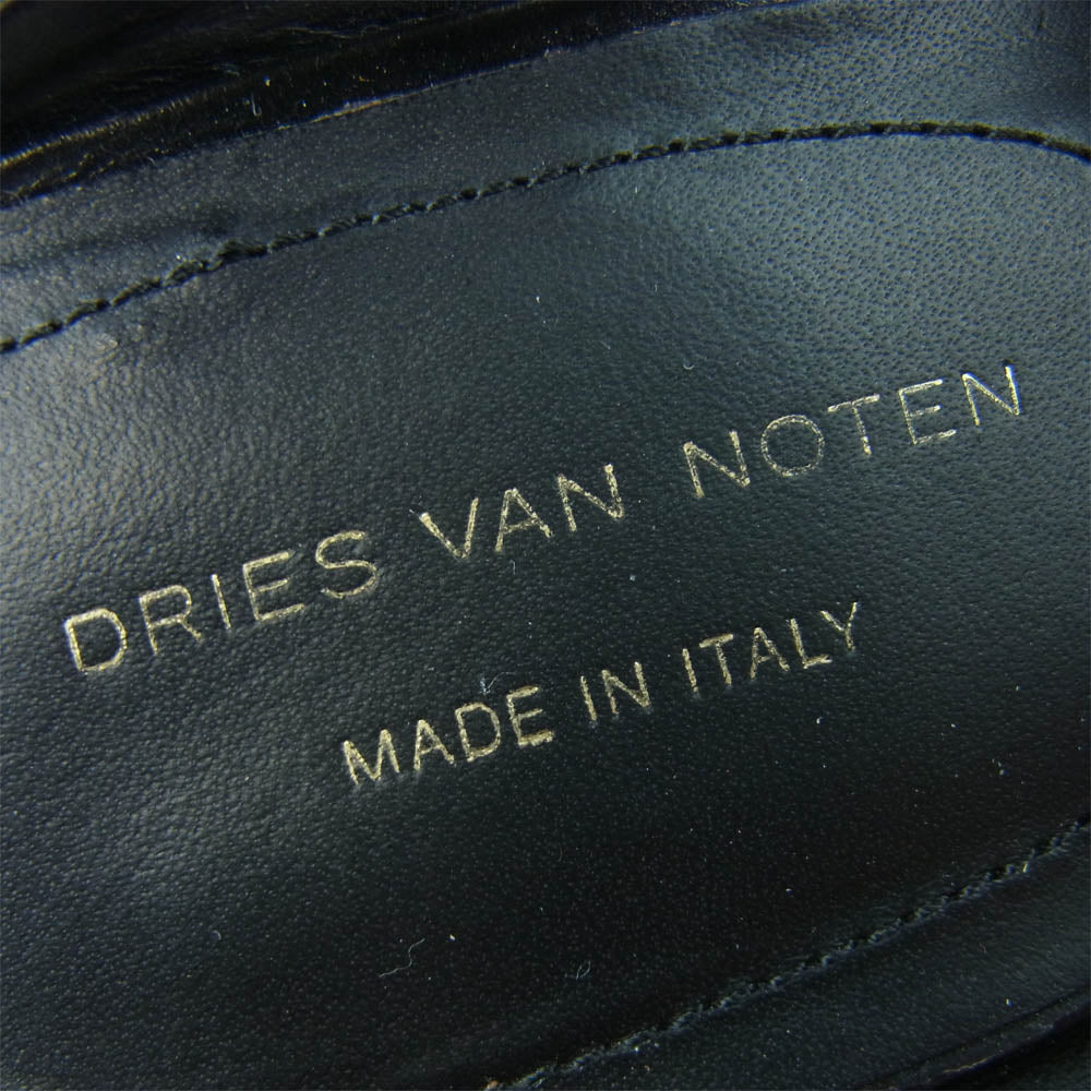 DRIES VAN NOTEN ドリスヴァンノッテン ヒール ミュール パンプス イタリア製 ブラック系 35【中古】