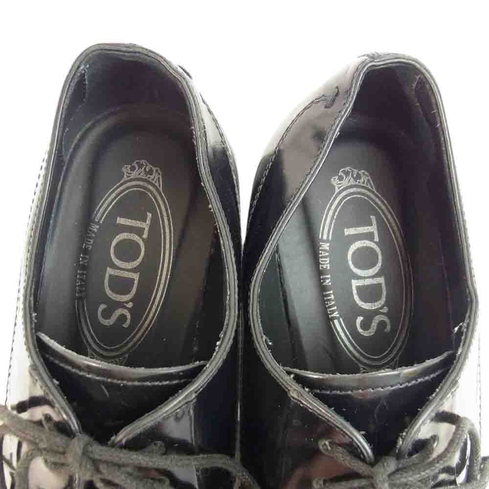 TOD’S トッズ イタリア製 レースアップ ドレス シューズ レディース ブラック系 35 1/2【中古】