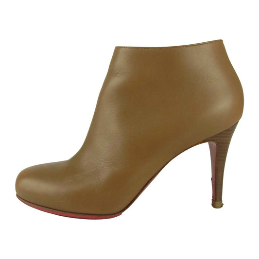 Christian Louboutin クリスチャンルブタン イタリア製 ヒール ブーティ ショート ブーツ ベージュ ベージュ系 35.5【中古】
