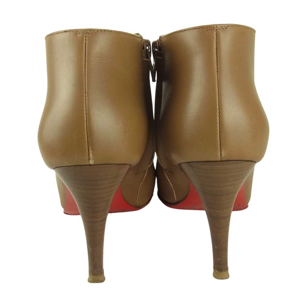 Christian Louboutin クリスチャンルブタン イタリア製 ヒール ブーティ ショート ブーツ ベージュ ベージュ系 35.5【中古】