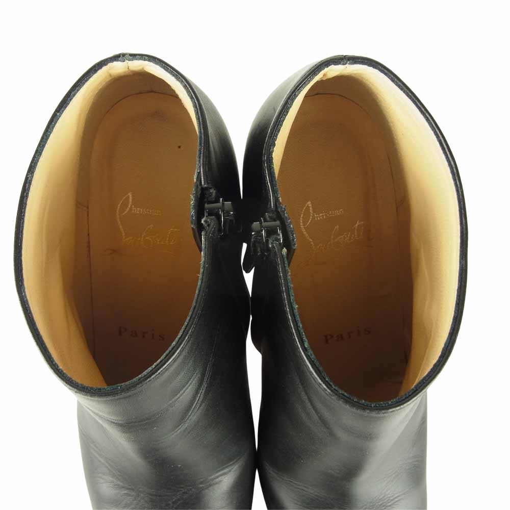 Christian Louboutin クリスチャンルブタン イタリア製 ヒール ブーティ ショート ブーツ ブラック ブラック系 35.5【中古】