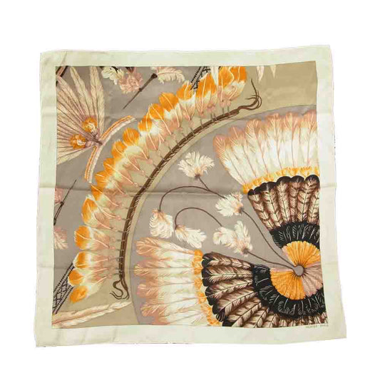 HERMES エルメス BRAZIL カレ90 ブラジル ホワイト系【中古】