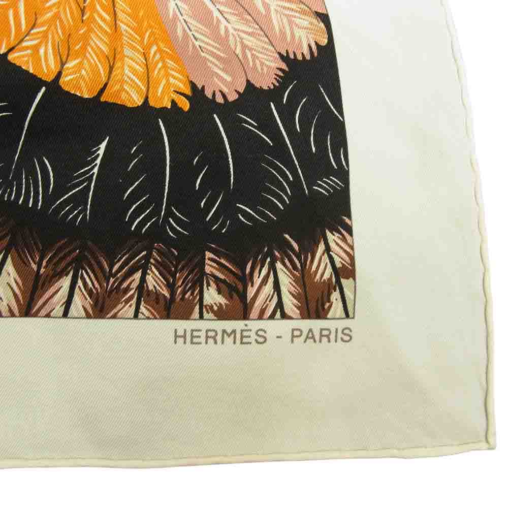 HERMES エルメス BRAZIL カレ90 ブラジル ホワイト系【中古】