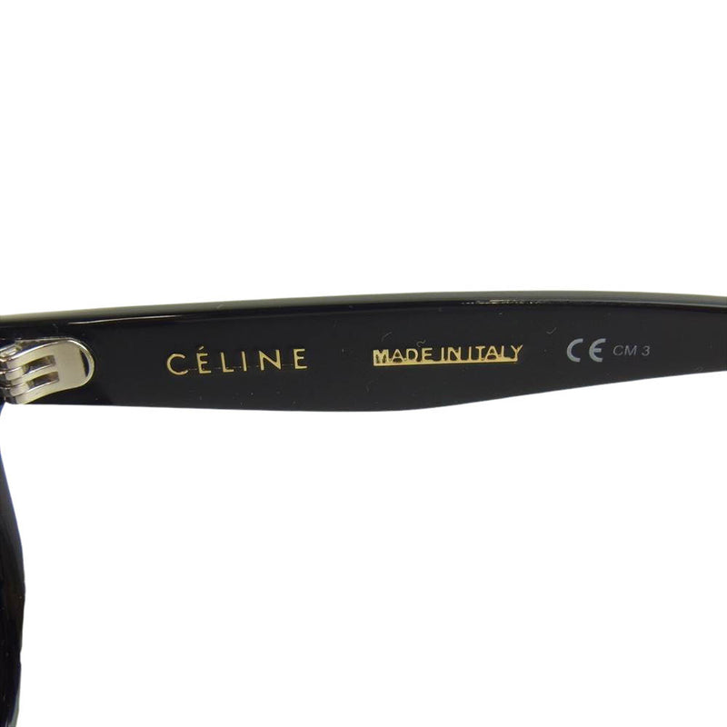 CELINE セリーヌ CL41370/S Bevel Round 807 /G8 オーバルフレーム サングラス ブラック系【中古】