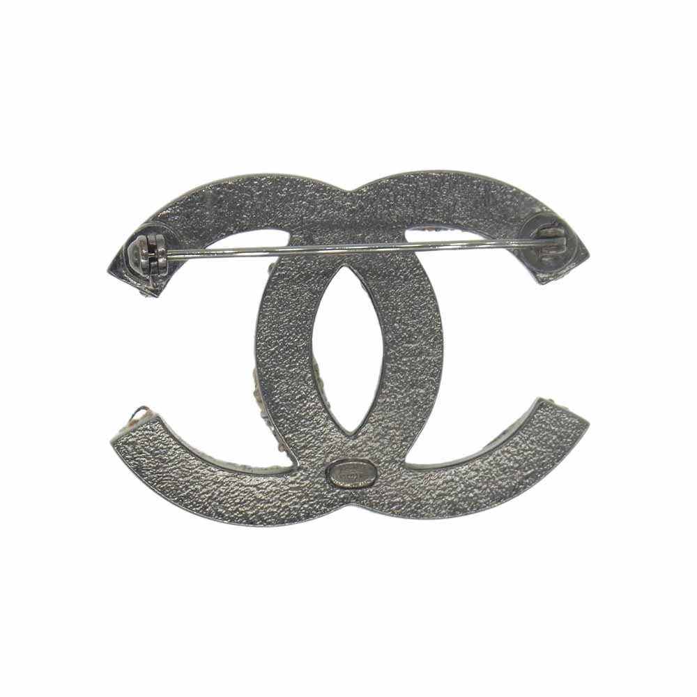 CHANEL シャネル A15P ココマーク ブローチ ベージュ系【中古】