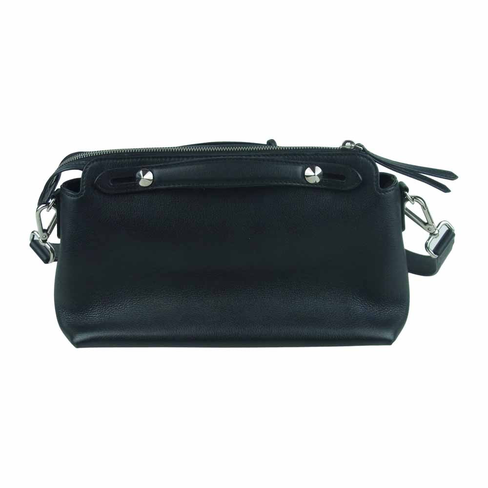 FENDI フェンディ バイ ザ ウェイ ミディアム 2WAY ショルダー ハンド バッグ イタリア製 ブラック系【中古】