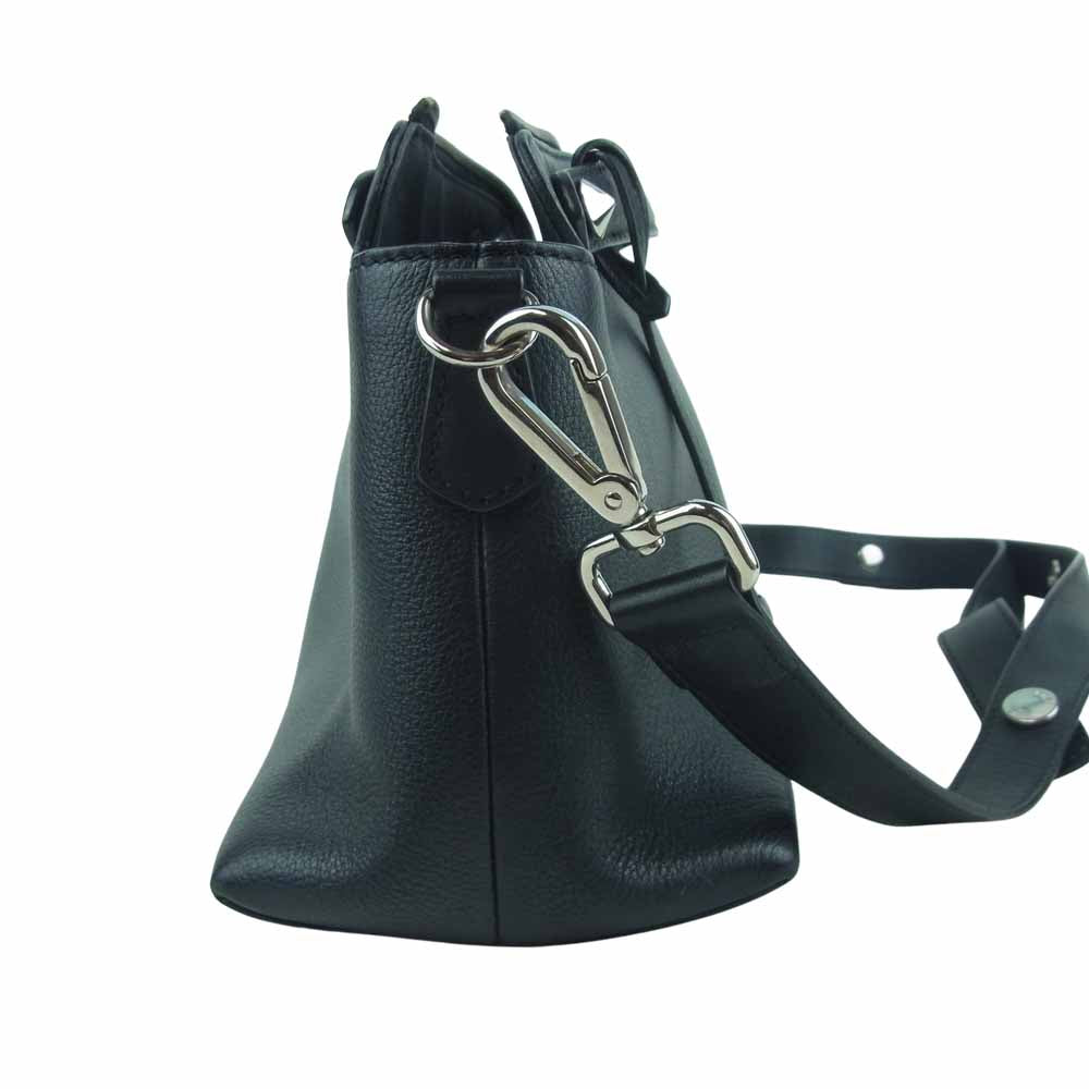 FENDI フェンディ バイ ザ ウェイ ミディアム 2WAY ショルダー ハンド バッグ イタリア製 ブラック系【中古】