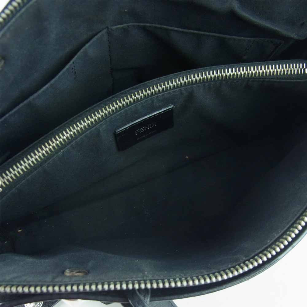 FENDI フェンディ バイ ザ ウェイ ミディアム 2WAY ショルダー ハンド バッグ イタリア製 ブラック系【中古】