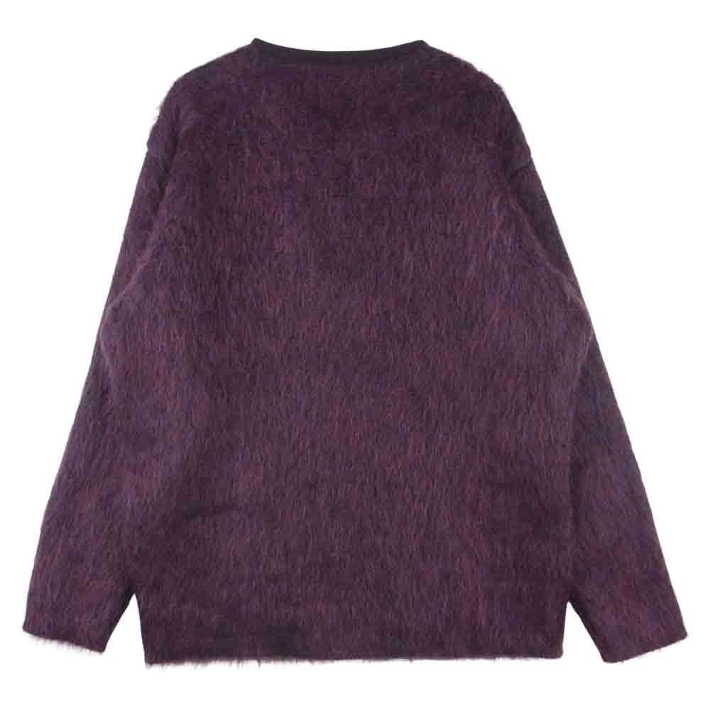 MASSES マシス MOHAIR CARDIGAN モヘア カーディガン ウール ナイロン 日本製 マルーン系 M【美品】【中古】
