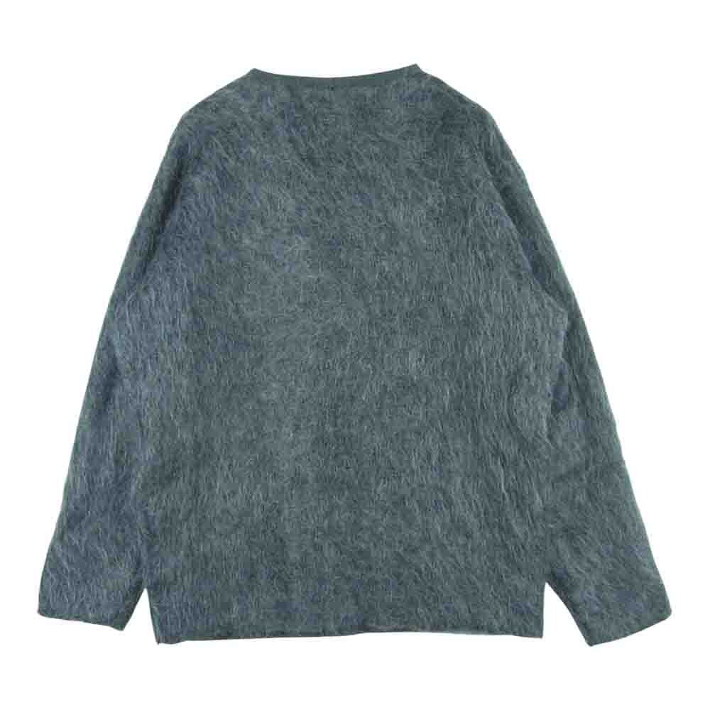 MASSES マシス MOHAIR CARDIGAN モヘア カーディガン ウール ナイロン 日本製 グレー系 M【美品】【中古】